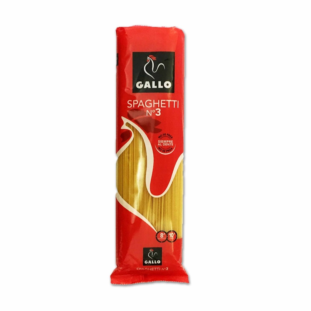 Pasta Gallo 450 gr. Spaguetti nº 3 caja 20 u.