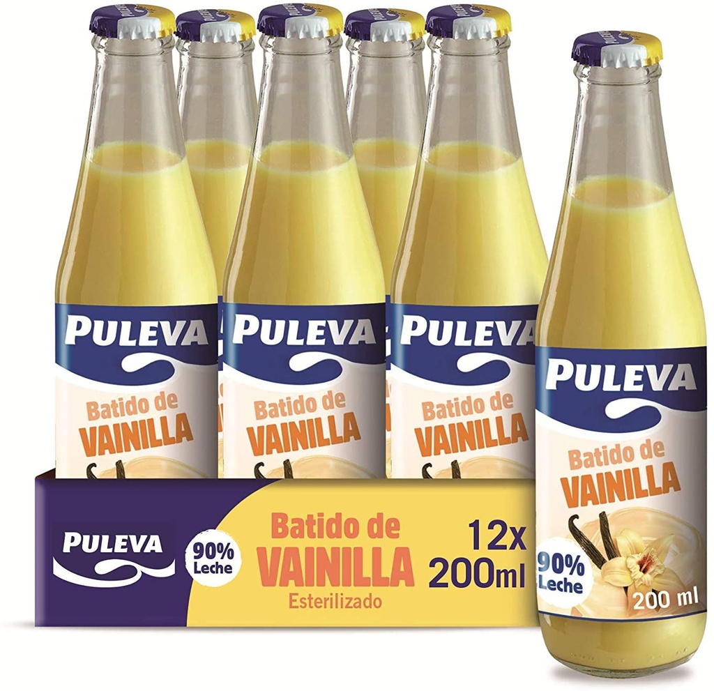 Batido Puleva Cristal 12x200 ml. Vainilla
