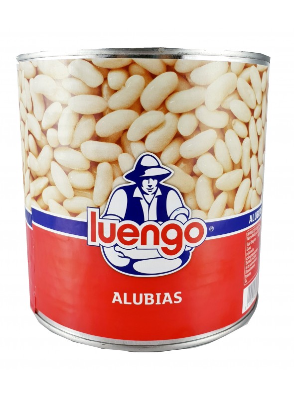 Alubia Blanca Cocida lata 3 kg. Luengo