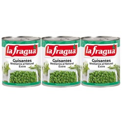 Guisantes pack-3 latas 200 gr. La Fragua