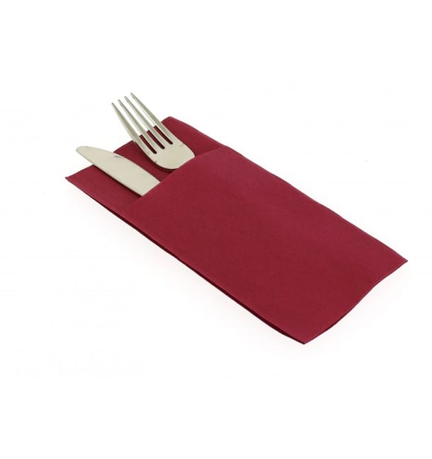 Servilleta Canguro 40x40 Tissu 60 u. Burdeos