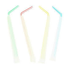 Pajita Enfundada 100 u.  6x230 mm Colores