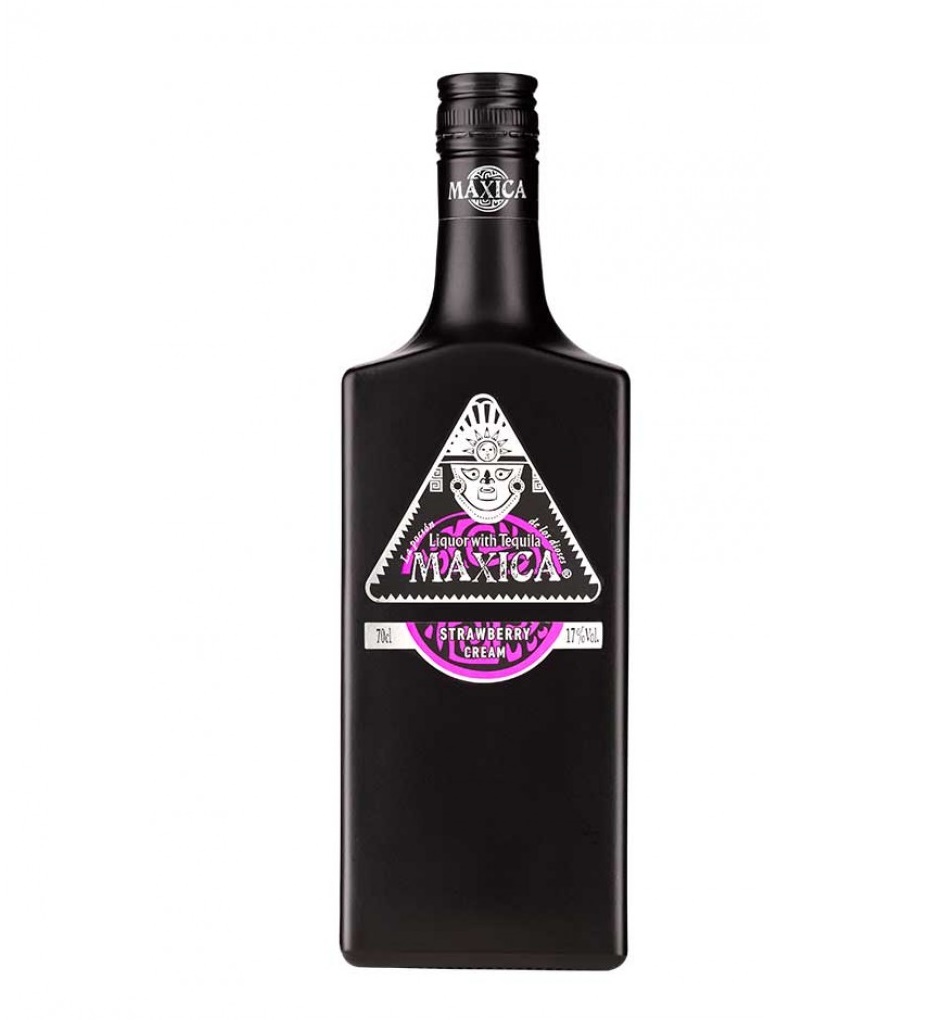Maxica Crema Tequila de Fresa 17º 70 cl.  