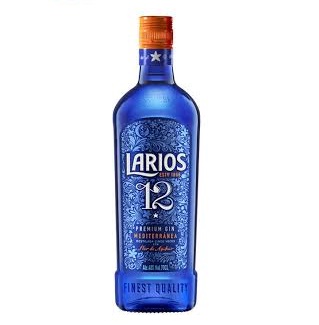 Gin Larios 12 Botanicos Azul 40º 70 cl. 5 destilaciones
