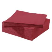 Servilleta 40x40 Comedor P.P. 50 u. Burdeos