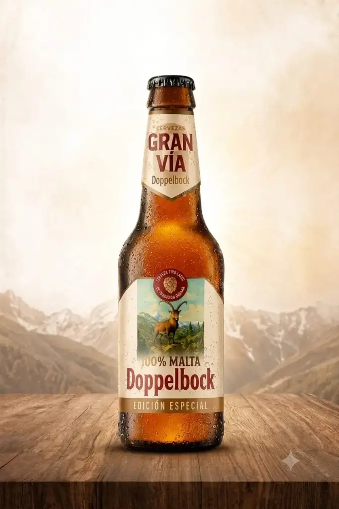 Cerveza Gran Via Doppelbock Tercios 24 u. 7,5º 100% Malta