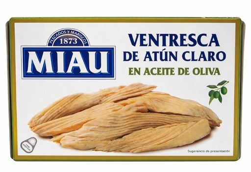Ventresca de Atún en Oliva lata 120 gr. Miau