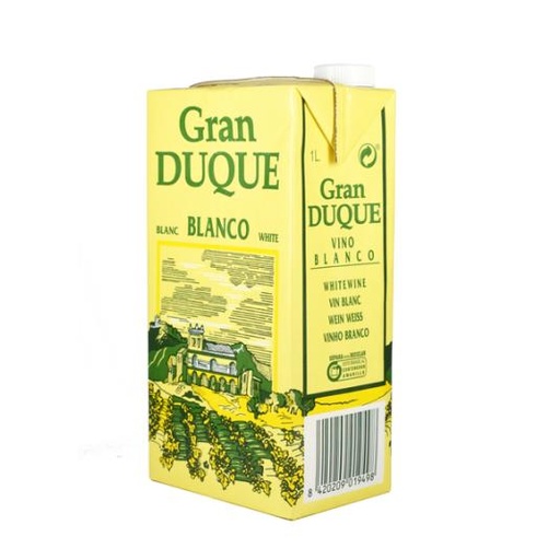 Vino Blanco Gran Duque brik 1 L. caja 12 u.