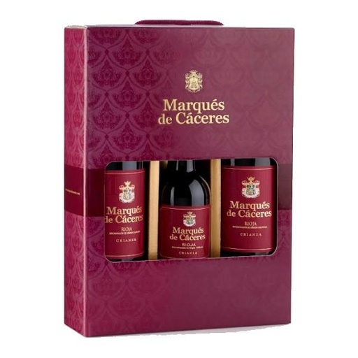 Marques de Caceres Crianza 2018 Estuche 3 b. x 75cl. Rioja