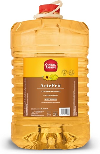Aceite Especial Fritura Artefrit Capricho Andaluz Garrafa 7,5 L.
