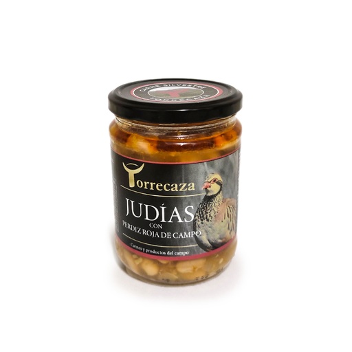 Judias con Perdiz Roja de Campo Torrecaza Tarro 650gr.